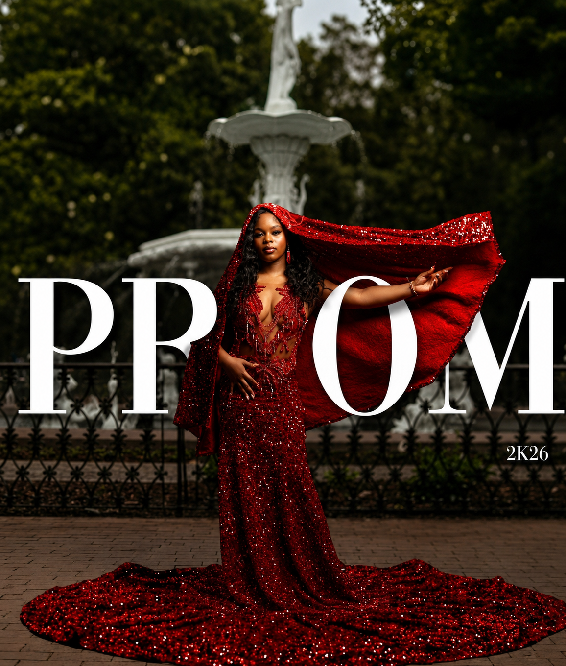 Couture prom gown editorial